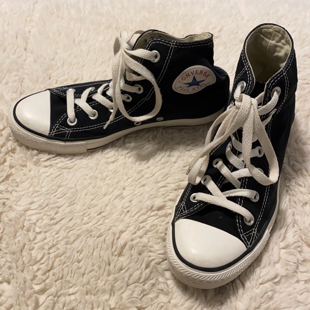 Converse All Star High Tops Black & White Size 7.5